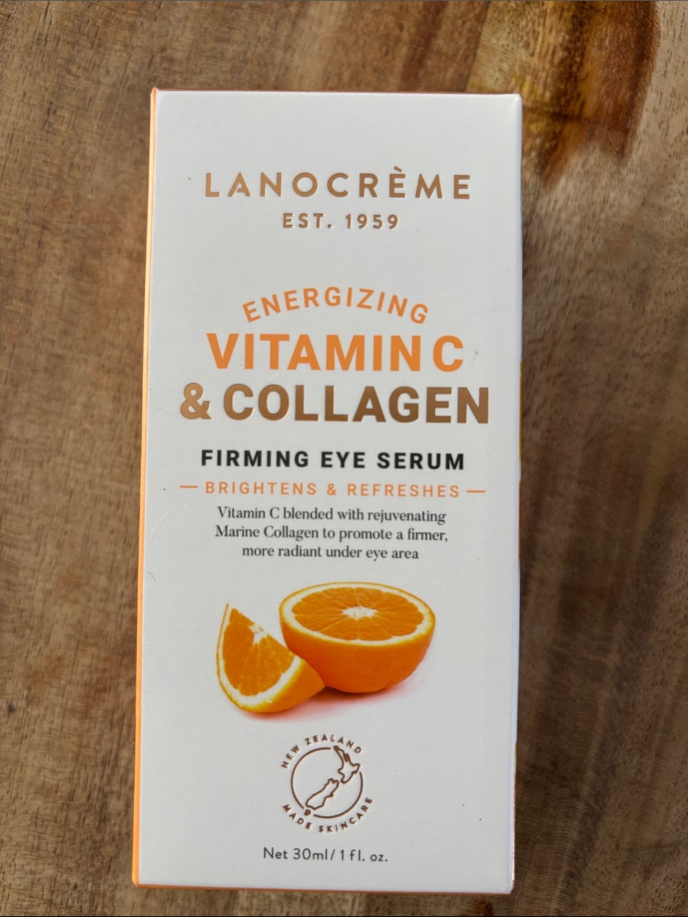LanoCrème Energizing Vitamin C & Collagen Firming Eye Serum — Orange